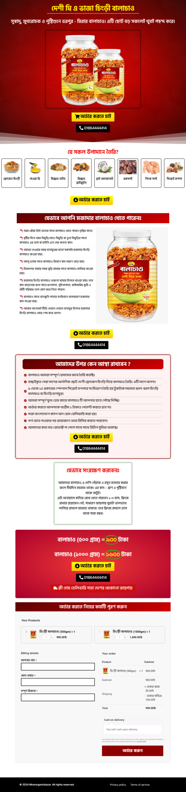 Best Bangla Landing Page Design in WordPress _BalaChaw